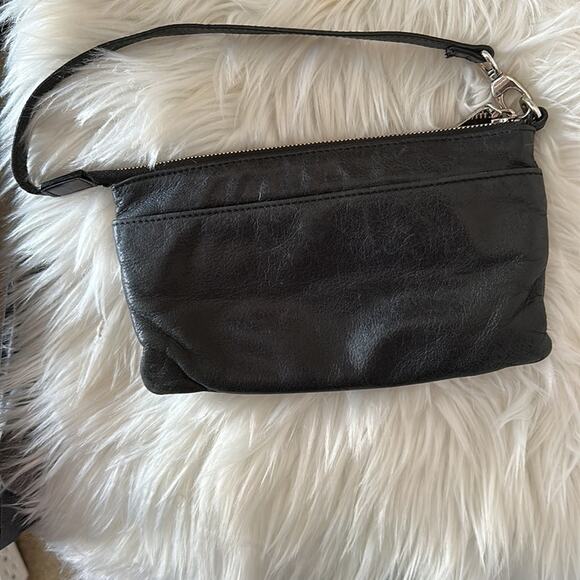 HOBO | The Original Bag Double Zipper Black Clutch/Purse - Picture 7 of 11